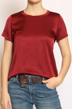 Vicolo Blusa girocollo satin