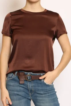 Vicolo Blusa girocollo satin