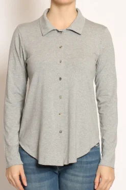 Zeroassoluto Camicia CARLY in jersey grigio melange