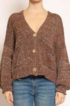Have one Cardigan con bottoni filo multicolor