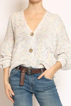 Have one Cardigan con bottoni filo multicolor