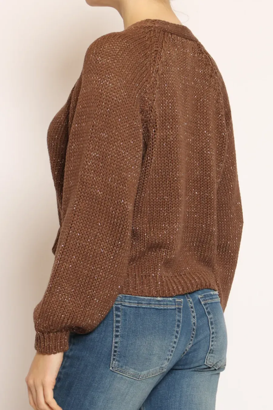Have one Cardigan filo lurex moro/oro