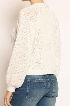 Have one Cardigan filo lurex panna/oro