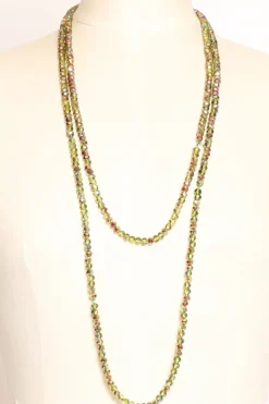 Zeroassoluto Collana verde/viola
