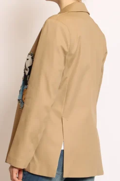 Tensione In Giacca over patch topo camel