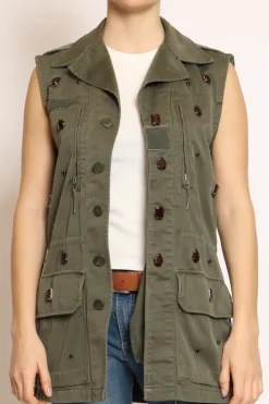 Vicolo Gilet con applicazioni militare