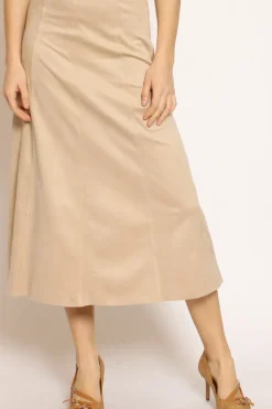 Tensione In Gonna longuette effetto suede