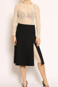 Vicolo Gonna plisse\' con pizzo