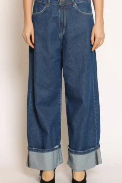 Tensione In Jeans BEN straight fit con risvolto blue
