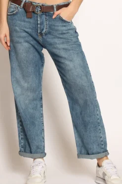 Zeroassoluto Jeans JOSETTE boyfriend tela slegata denim