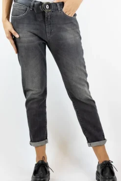 Zeroassoluto Jeans Lisa boyfriend denim nero