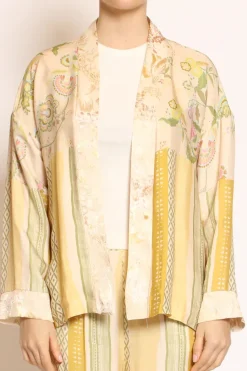 Wu'Side Kimono fantasia cipria/olio/rosa