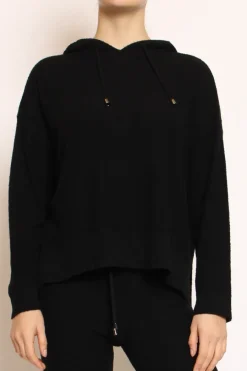 Kontatto Maglia in bouclu00e8 elasticizzato con cappuccio