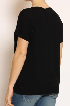 Kontatto Maglia scollo v in filo di viscosa