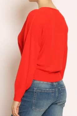 Kontatto Maglia scollo v in filo di viscosa