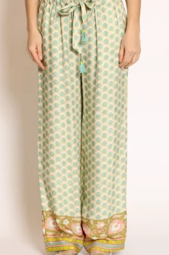 Wu'Side Pantalone coulisse fantasia acqua/sand/olio
