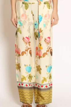 Wu'Side Pantalone fantasia burro/peach/militare