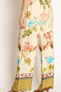 Wu'Side Pantalone fantasia burro/peach/militare