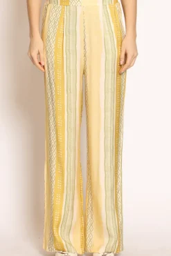 Wu'Side Pantalone fantasia elastico dietro cipria/olio/rosa