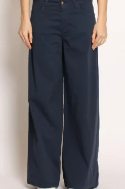 Zeroassoluto Pantalone LANY wide leg cotone elasticizzato