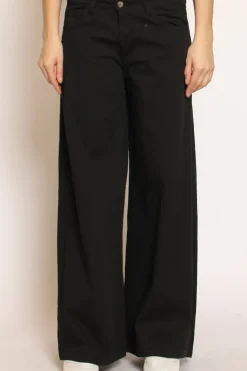 Zeroassoluto Pantalone LANY wide leg cotone elasticizzato