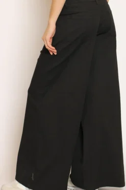 Zeroassoluto Pantalone LANY wide leg cotone elasticizzato