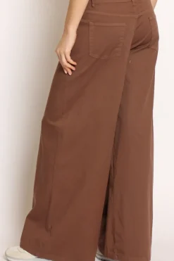 Zeroassoluto Pantalone LANY wide leg cotone elasticizzato