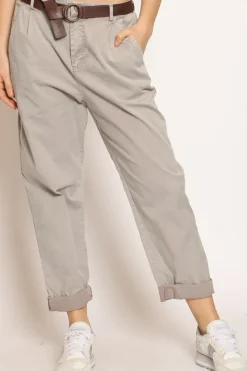 Zeroassoluto Pantalone LOLA cotone stone washed maltinto