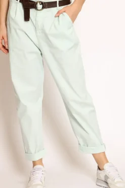 Zeroassoluto Pantalone lola c/pinces ed elastico dietro
