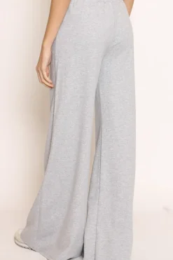 Zeroassoluto Pantalone palazzo felpa light grigio melange