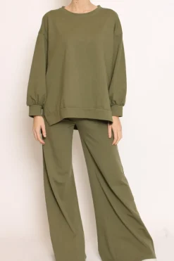Zeroassoluto Pantalone palazzo felpa light