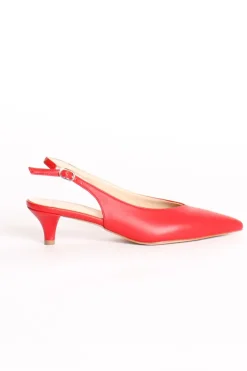 Ovyé Slingback nappa rosso