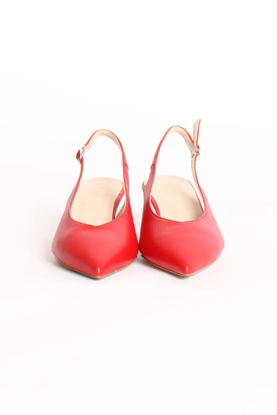 Ovyé Slingback nappa rosso