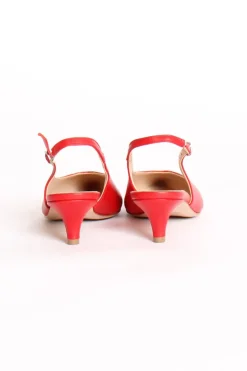 Ovyé Slingback nappa rosso