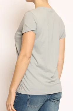 Vicolo T- shirt cane con giubbino grigio