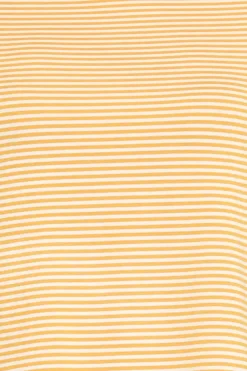 Zeroassoluto T-shirt CLOE righe in jersey senape/bianco