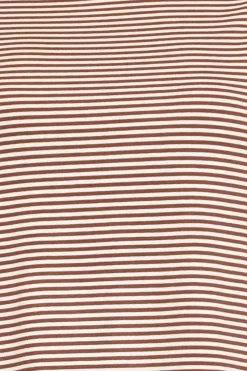Zeroassoluto T-shirt CLOE righe in jersey biscotto/latte
