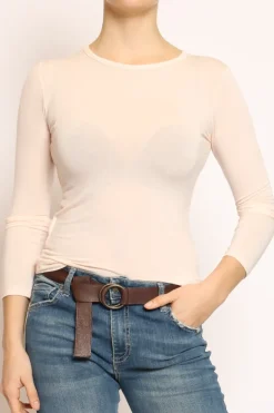 Zeroassoluto T-shirt elasticizzata misto seta