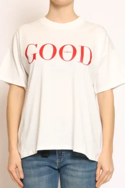 Vicolo T-shirt GOOD bianco/rosso
