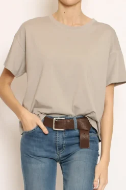 Zeroassoluto T-shirt scatola elasticizzata mezza manica