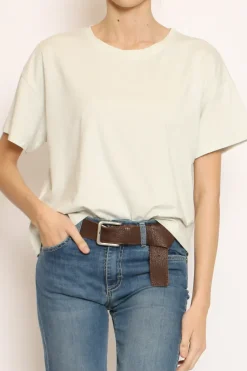 Zeroassoluto T-shirt scatola elasticizzata mezza manica