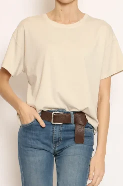 Zeroassoluto T-shirt scatola elasticizzata mezza manica