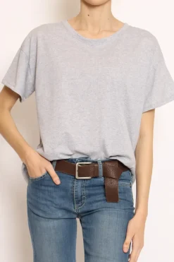 Zeroassoluto T-shirt scatola mezza manica grigio melange