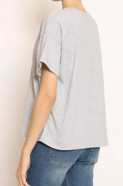 Zeroassoluto T-shirt scatola mezza manica grigio melange
