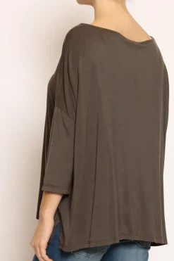Zeroassoluto T-shirt scatola over 100%LYOCELL FIBRA NATURALE