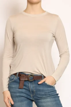 Zeroassoluto T-shirt slim fit 100% LYOCELL FIBRA NATURALE