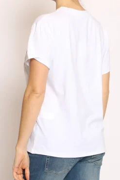 Vicolo T-shirt stelle bianco
