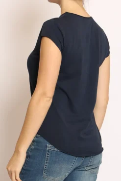 T-shirt taglio vivo mezza manica